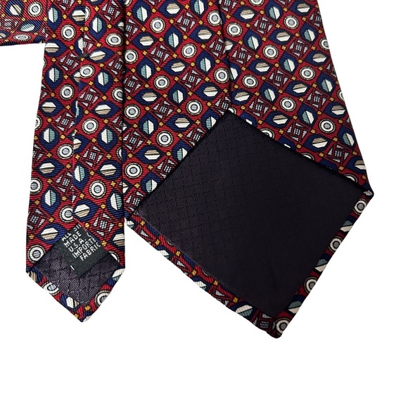 Christian Dior Monsieur Necktie Tie 100% Silk USA Capsule & Circle Pattern Y2K - Picture 6 of 10